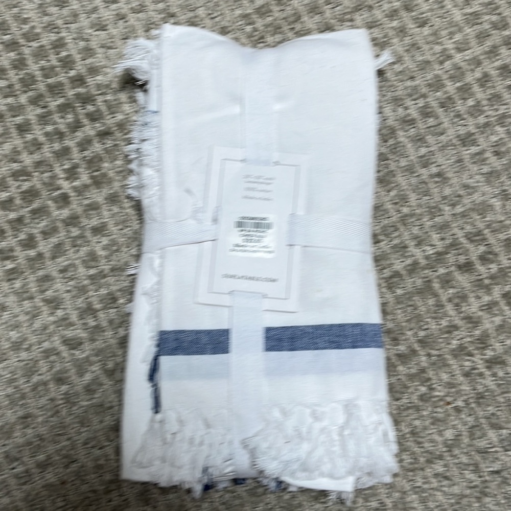NWT Sur La Table Picnic Check Napkins Set of 4 - Picture 2 of 3